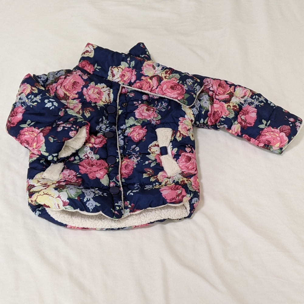 Cute Girls JW 2T Floral Puffer Jacket